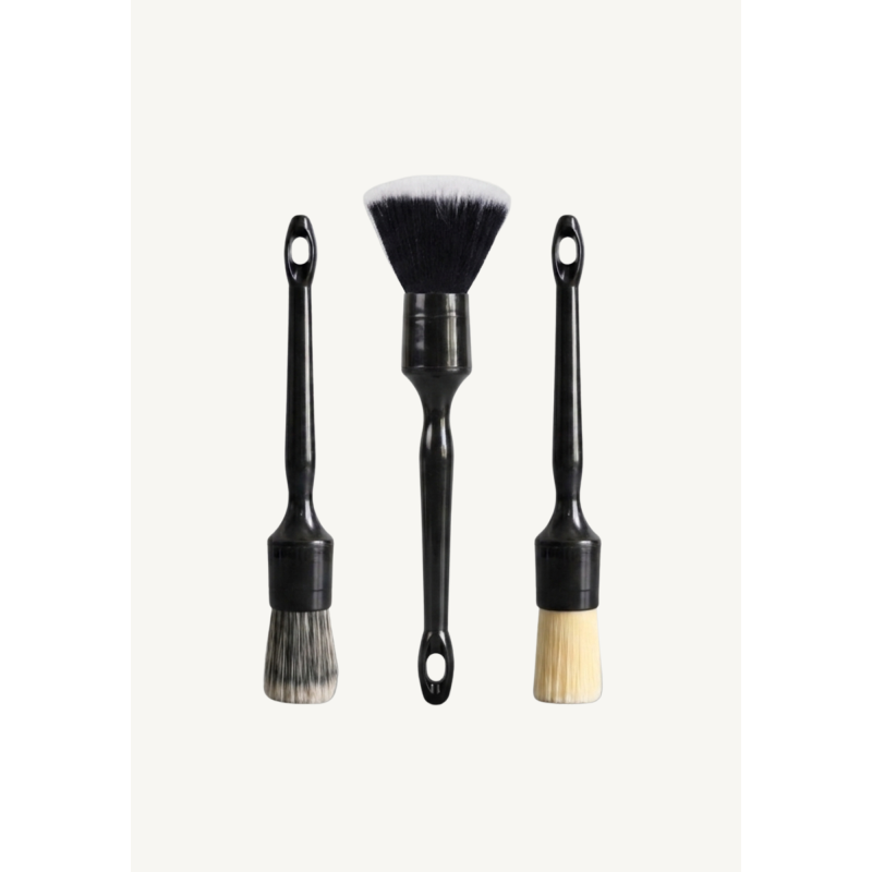 Pack de 3 Pinceaux de Detailing Premium – Intérieur & Extérieur