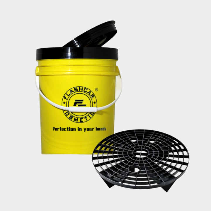 Seau Detailing 20 L + Grille – Lavage auto sans rayures | Flashcar